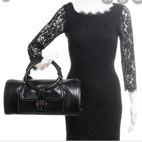 Jimmy Choo Leather Tahula Hillary Doctor Handbag - Picture 10 of 12